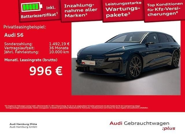 Malpeloblau metallic Gebraucht 2025 Audi S6 e-tron Sport Limousine | 99.811 € (Fairer Preis) - Bild 1/3