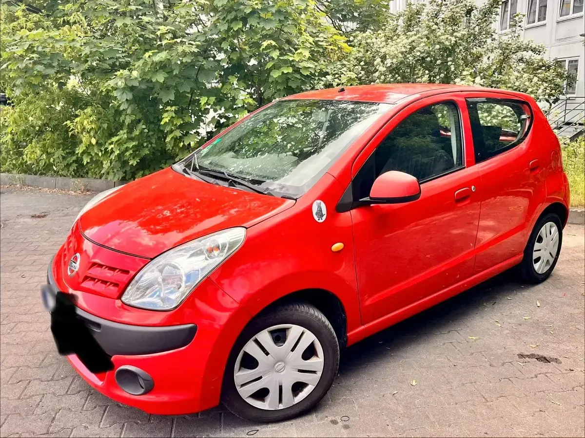 Gebraucht Nissan Pixo Visia 68 PS (50 kW) 2008 Rot Kleinwagen