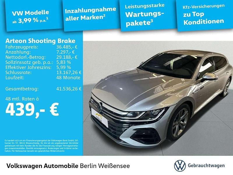 Pyritsilber metallic Gebraucht 2023 VW Arteon R Kombi | 36.485 € (Superpreis) - Bild 1/4