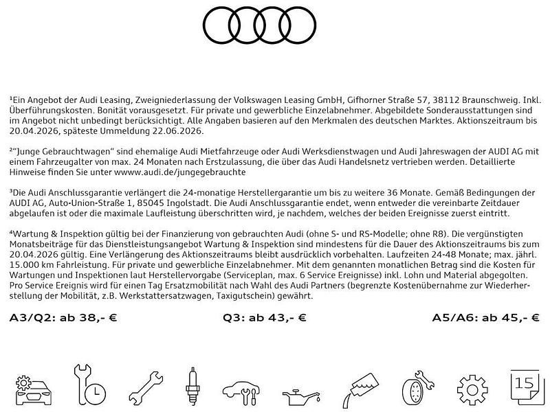 Gebraucht Audi Q2 Advanced Plus 150 PS (110 kW) 2025 Rot SUV