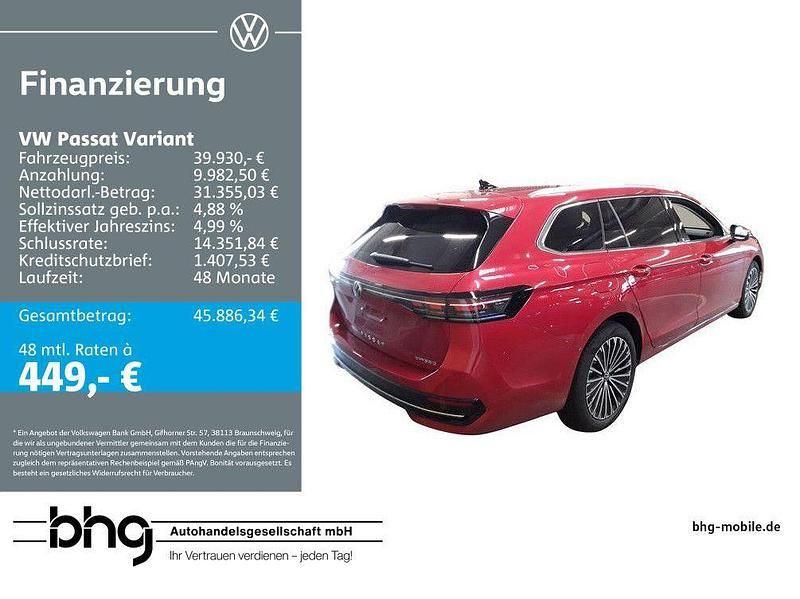 Chilirot metallic Gebraucht 2025 VW Passat Elegance Kombi | 39.930 € (Superpreis) - Bild 1/2