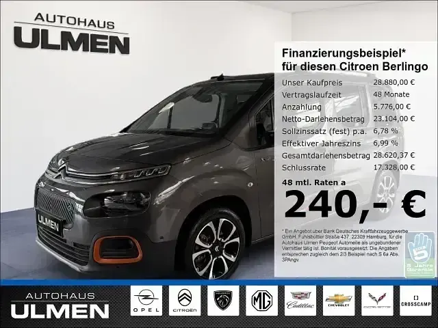 Gebraucht Citroën e-Berlingo Shine 100 kW (136 PS) 2023 Grau Van / Kleinbus