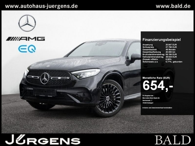 Metalliclack obsidianschwarz Gebraucht 2024 Mercedes GLC300 AMG Coupé | 69.480 € (Fairer Preis) - Bild 1/4