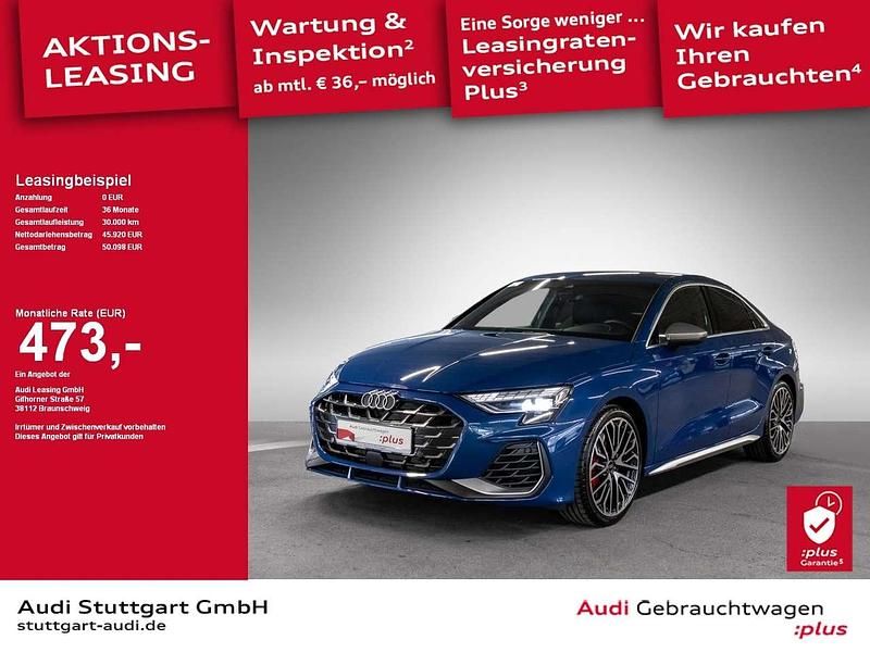 Ascariblau metallic Gebraucht 2024 Audi S3 Ambiente Limousine | 45.920 € (Superpreis) - Bild 1/2