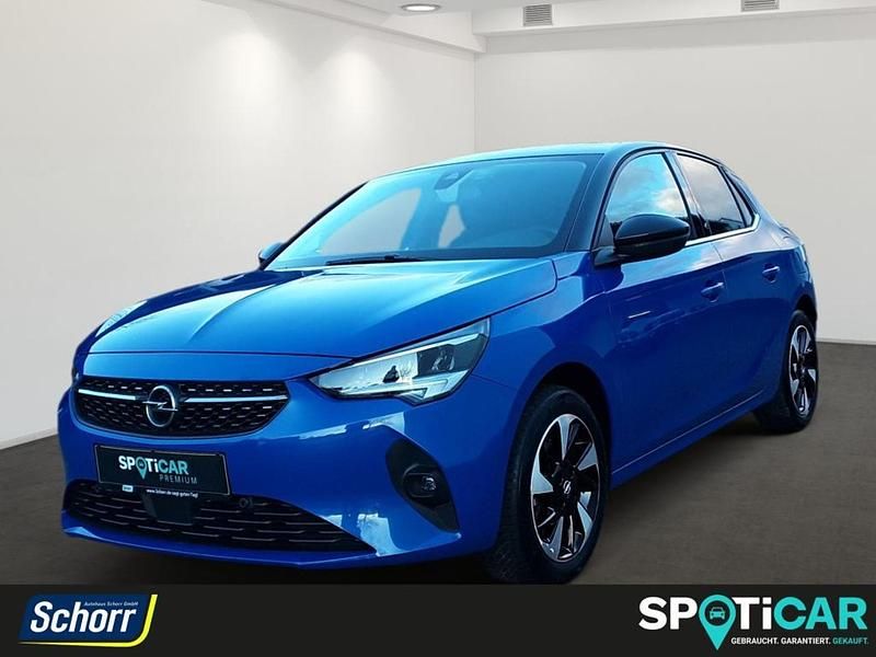 Perl blau (metallic) Gebraucht 2021 Opel Corsa-e Elegance Kleinwagen | 15.990 € (Fairer Preis) - Bild 1/1