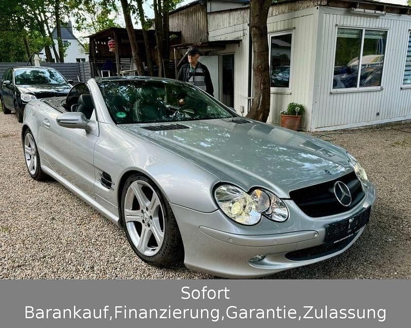 Gebraucht Mercedes SL500 306 PS (225 kW) 2003 Silber (metallic) Cabrio