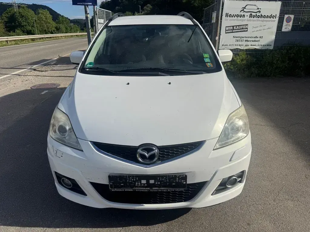 Gebraucht Mazda 5 Exclusive 145 PS (106 kW) 2009 Weiß Van / Kleinbus
