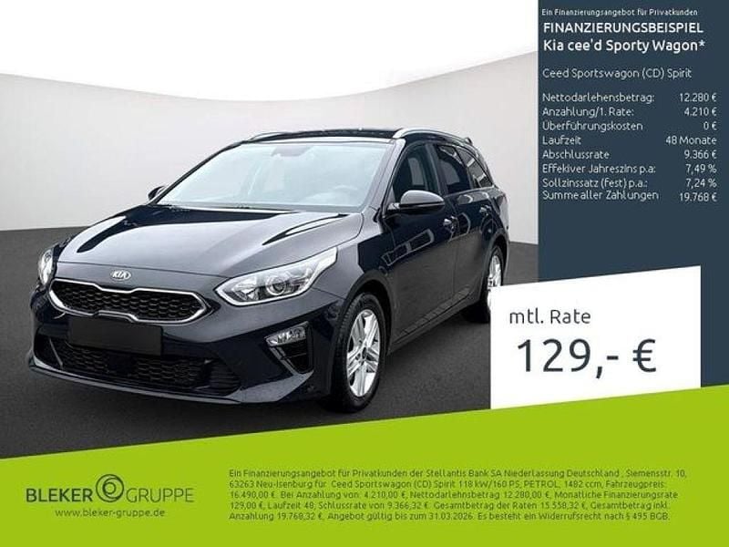(1k) black pearl m Gebraucht 2021 Kia Ceed Spirit Kleinwagen | 15.770 € (Superpreis) - Bild 1/3