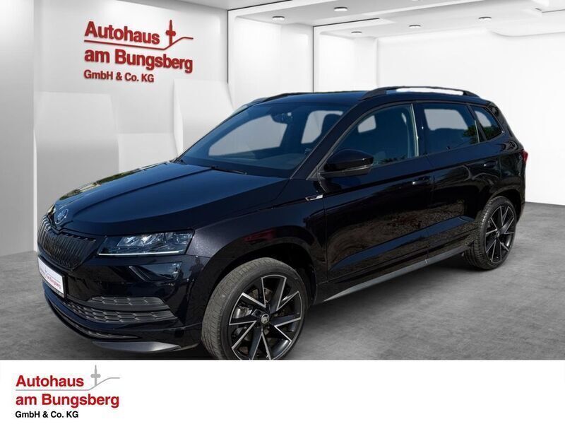Schwarz Gebraucht 2021 Skoda Karoq SportLine SUV | 24.990 € (Etwas zu teuer) - Bild 1/4
