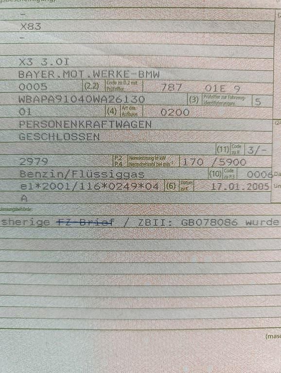 Gebraucht BMW X3 231 PS (169 kW) 2005 Rot SUV