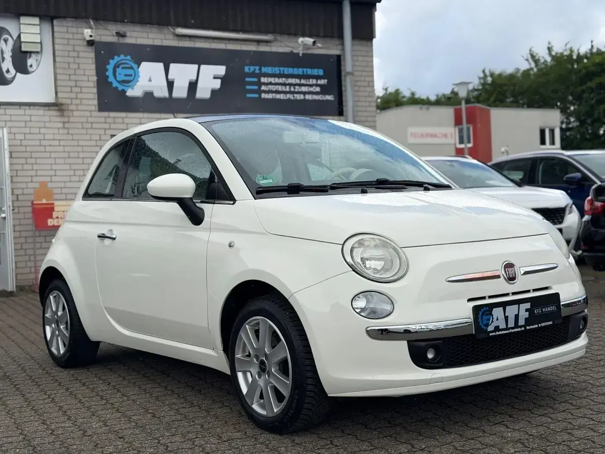 Gebraucht Fiat 500 Lounge 69 PS (50 kW) 2008 Weiß Kleinwagen