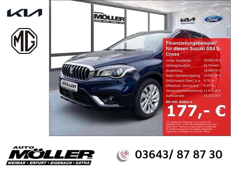 Blau Gebraucht 2019 Suzuki SX4 S-Cross Comfort SUV | 18.689 € (Fairer Preis) - Bild 1/4