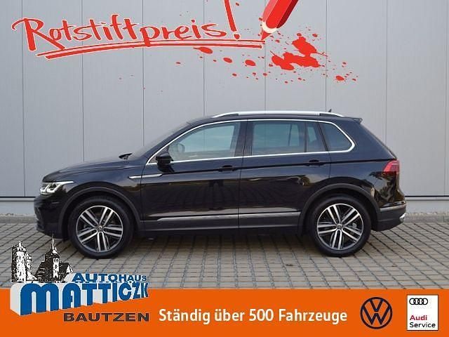 Gebraucht VW Tiguan Elegance 200 PS (147 kW) 2021 Schwarz schwarz (deep black perleffekt) metallic SUV