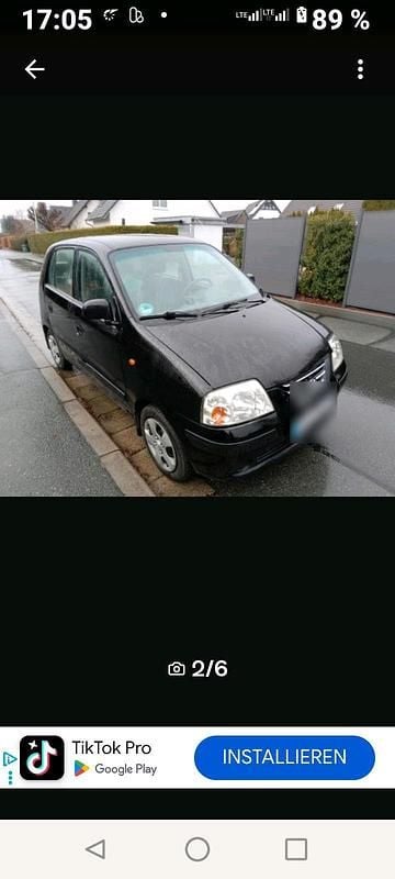 Schwarz Gebraucht 2005 Hyundai Atos Kleinwagen | 1.150 € (Etwas zu teuer) - Bild 1/4