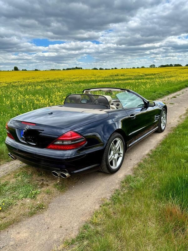 Blau Gebraucht 2006 Mercedes SL500 Cabrio | 24.224 € (Fairer Preis) - Bild 1/4