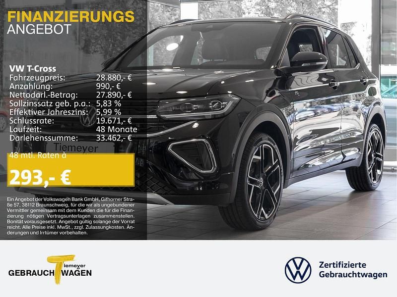 Schwarz Neu 2025 VW T-Cross R-line SUV | 28.880 € (Fairer Preis) - Bild 1/4
