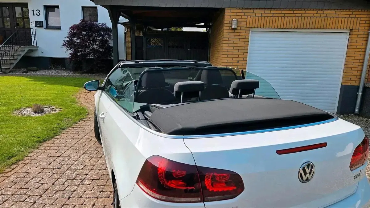 Brugt VW Golf Cabriolet 105 HK (77 kW) 2012 Hvid Cabriolet