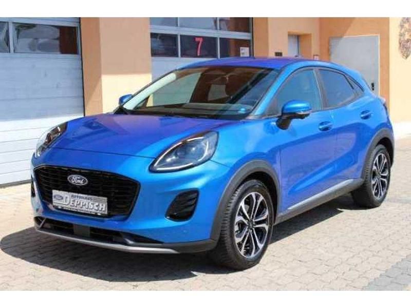 Dynamicblaumetallic (metallic) Gebraucht 2024 Ford Puma Titanium SUV | 25.790 € (Fairer Preis) - Bild 1/4