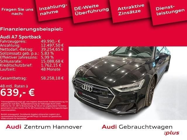 Brillantschwarz Gebraucht 2023 Audi A7 Sportback Ambiente Kleinwagen | 49.990 € (Fairer Preis) - Bild 1/4