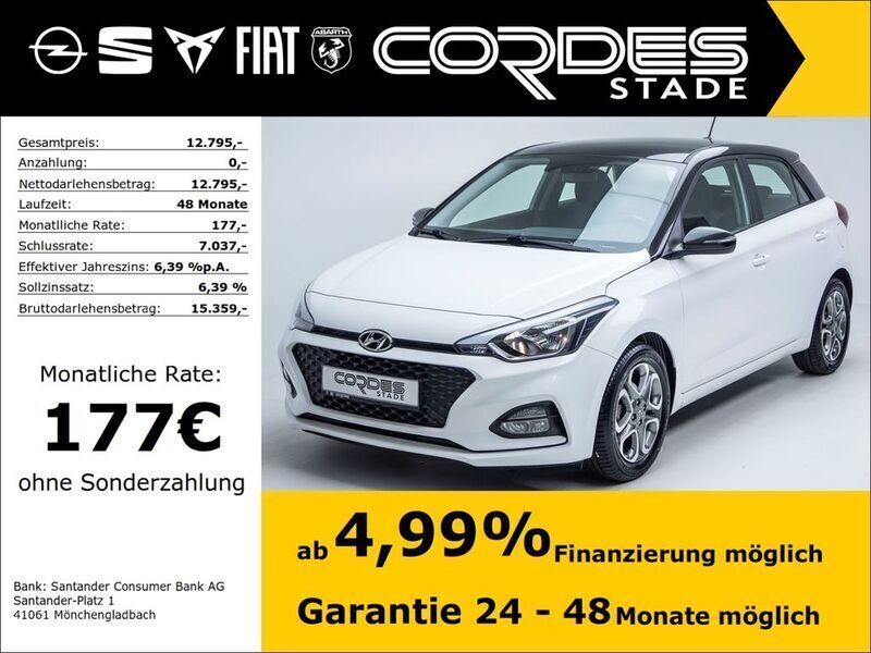 Weiß Gebraucht 2019 Hyundai i20 Trend Limousine | 12.795 € (Fairer Preis) - Bild 1/4