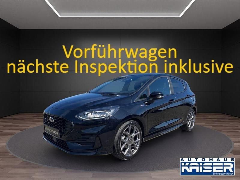 Obsidianschwarz metallic Gebraucht 2023 Ford Fiesta ST-Line Kleinwagen | 17.990 € (Guter Preis) - Bild 1/4