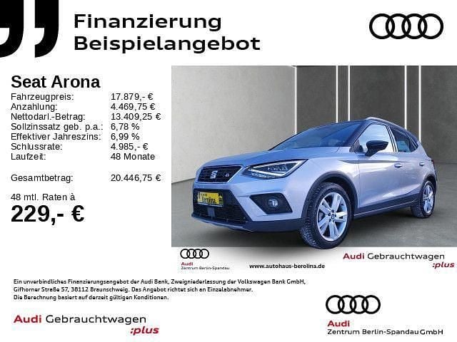 Silber Gebraucht 2021 Seat Arona FR SUV | 17.879 € (Guter Preis) - Bild 1/4