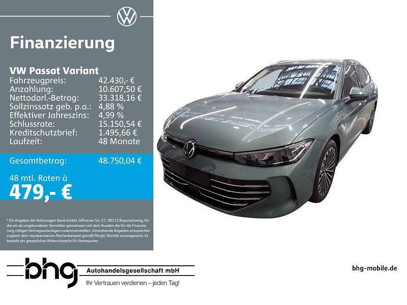 Grau Gebraucht 2025 VW Passat Elegance Kombi | 42.430 € (Guter Preis) - Bild 1/4