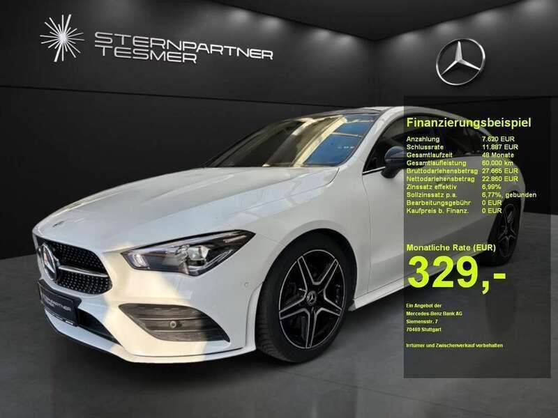 Weiß digitalweiß Gebraucht 2022 Mercedes CLA250 AMG Limousine | 30.480 € (Superpreis) - Bild 1/3