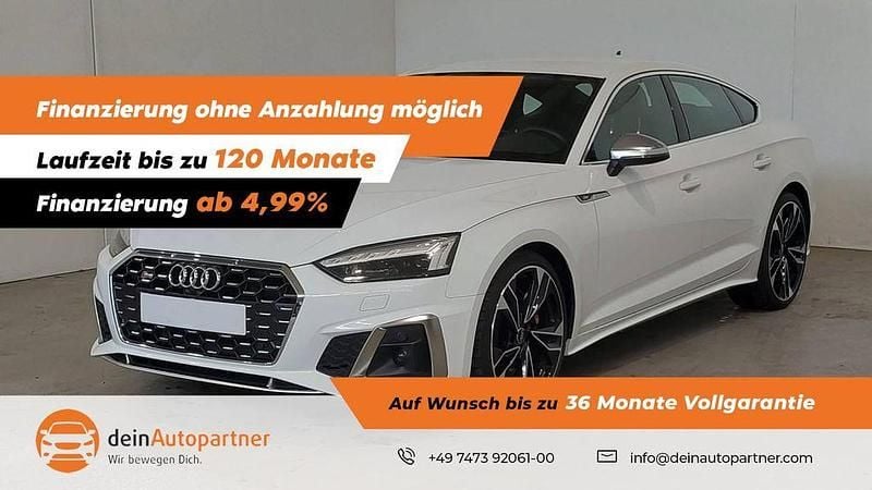 Ibisweiß Gebraucht 2022 Audi S5 Sportback Ambiente Kleinwagen | 37.900 € (Superpreis) - Bild 1/4