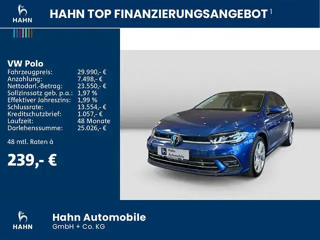 Gebraucht VW Polo Style 95 PS (69 kW) 2025 Reef blue metallic Kleinwagen