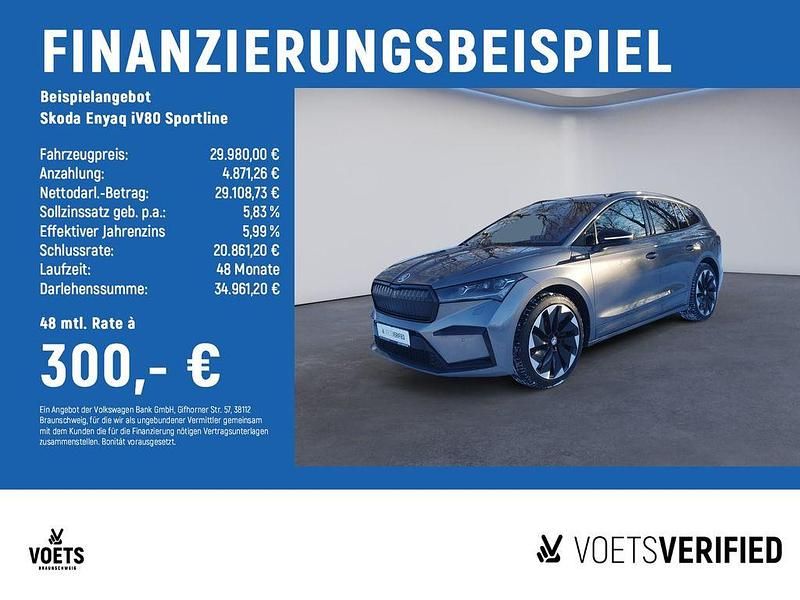 Gebraucht Skoda Enyaq iV SportLine 150 kW (204 PS) 2022 Grau SUV