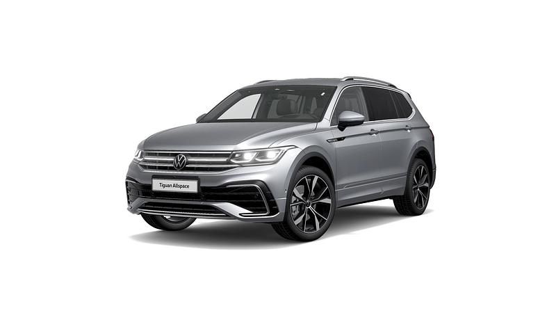 Silber Gebraucht 2022 VW Tiguan Allspace R-line SUV | 32.790 € (Etwas zu teuer) - Bild 1/3