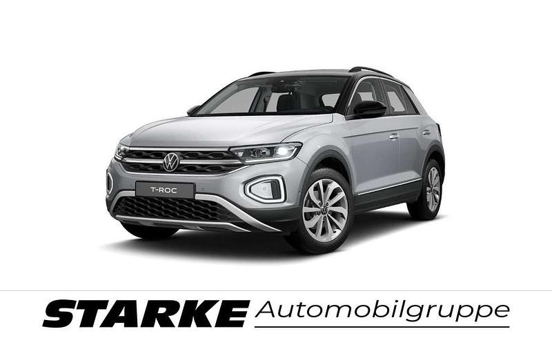Indiumgrau / schwarz Gebraucht 2025 VW T-Roc Style SUV | 34.540 € (Fairer Preis) - Bild 1/4