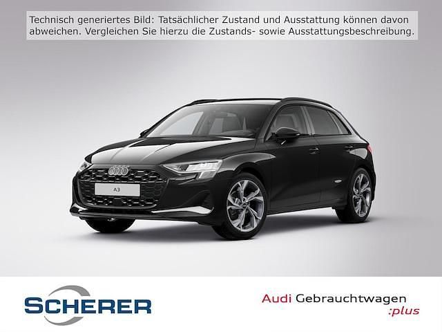 Mythosschwarz metallic (metallic) Gebraucht 2024 Audi A3 Ambiente Limousine | 32.850 € (Guter Preis) - Bild 1/4