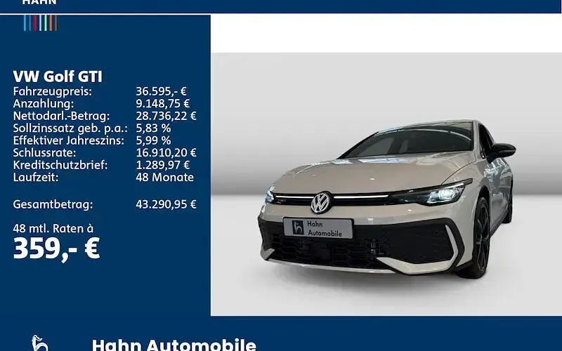 Gebraucht VW Golf VIII GTI 265 PS (194 kW) 2025 Weiß Limousine