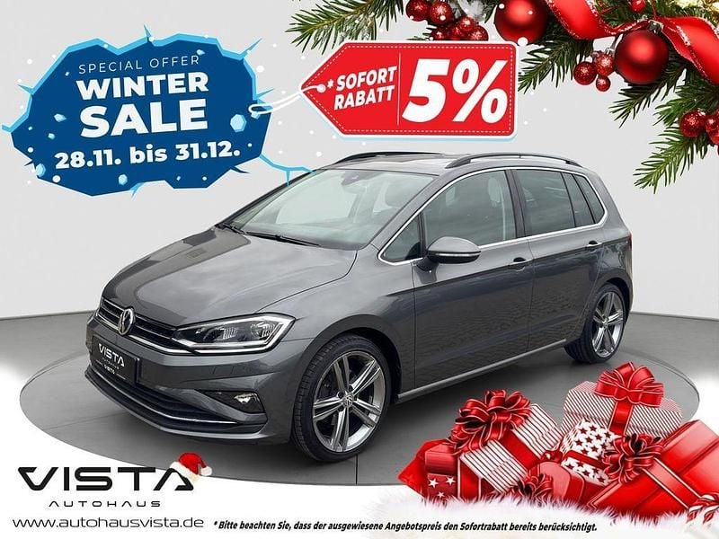 Indiumgrau metallic Gebraucht 2020 VW Golf Sportsvan R-line Van / Kleinbus | 18.620 € (Fairer Preis) - Bild 1/4