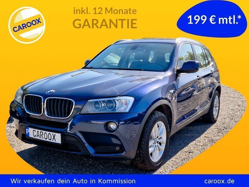 Tiefseeblau metallic Gebraucht 2013 BMW X3 Sport Line SUV | 14.990 € (Guter Preis) - Bild 1/4