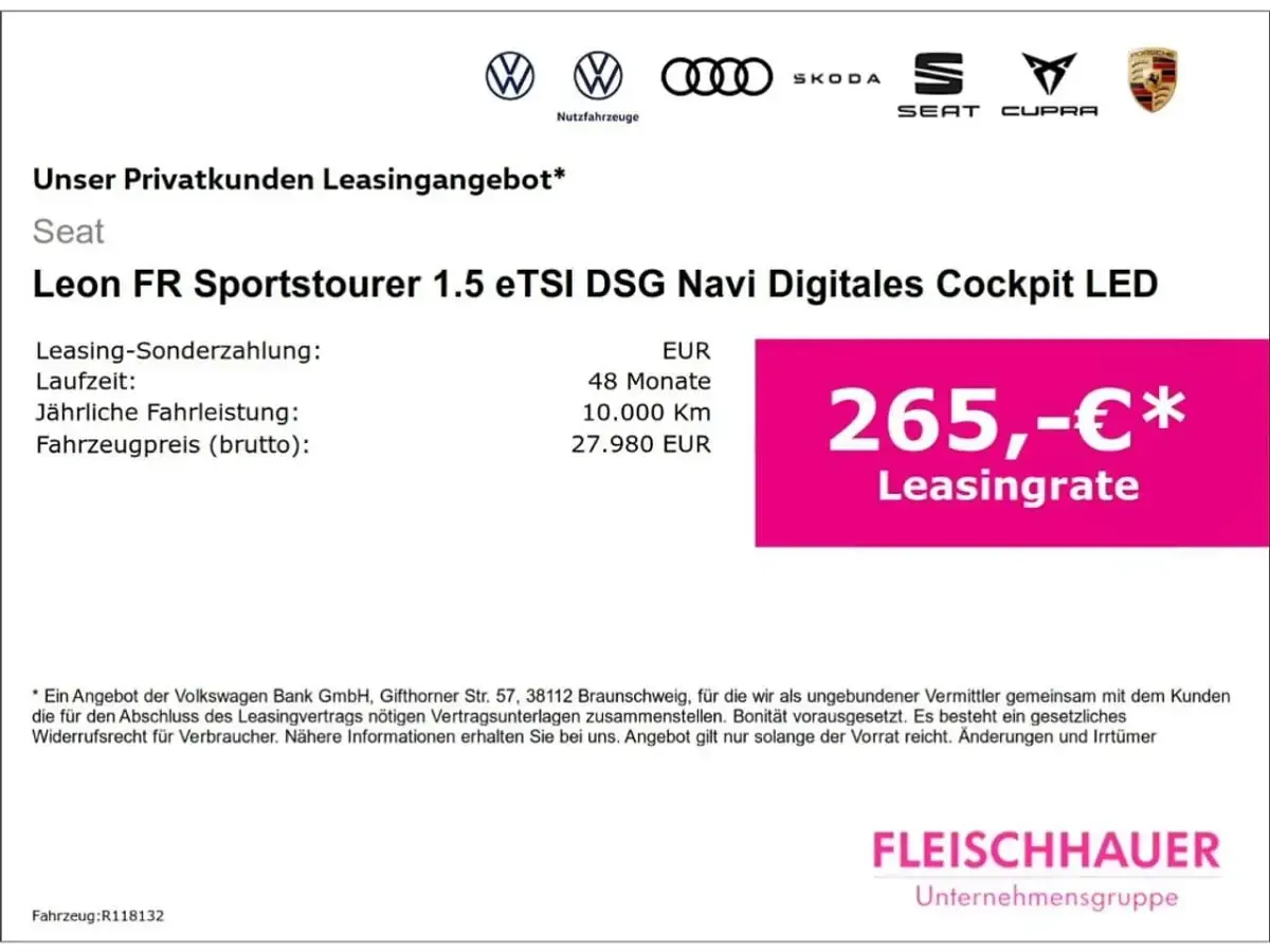 Gebraucht Seat Leon FR 150 PS (110 kW) 2025 Weiss Kombi
