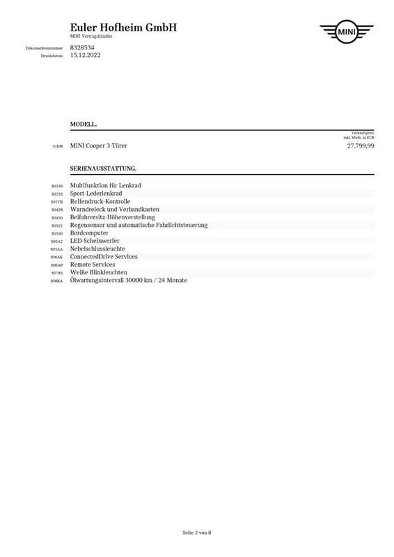 Gebraucht Mini Cooper 136 PS (100 kW) 2022 Schwarz Kleinwagen