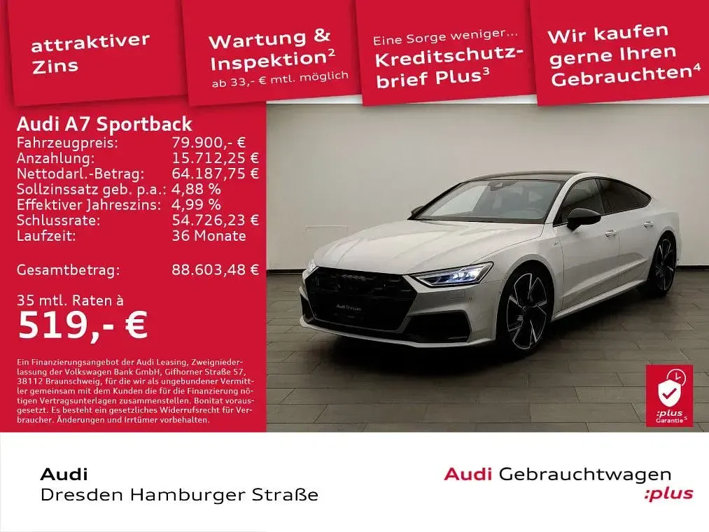 Gebraucht Audi A7 Sport 340 PS (250 kW) 2025 Suzukagrau metallic Limousine