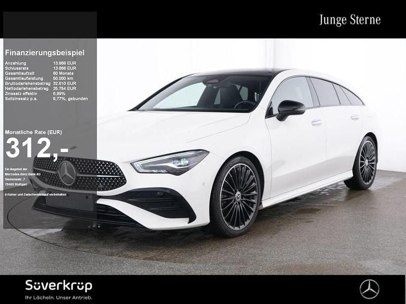 Weiß Gebraucht 2024 Mercedes CLA220 Premium Limousine | 39.622 € (Fairer Preis) - Bild 1/2
