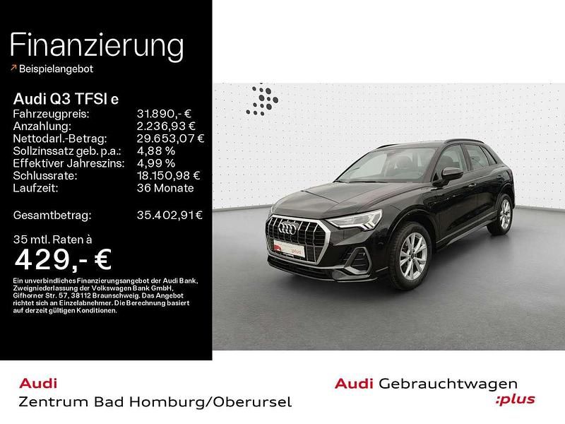 Mythosschwarz metallic Gebraucht 2022 Audi Q3 S-Line SUV | 31.890 € (Superpreis) - Bild 1/4