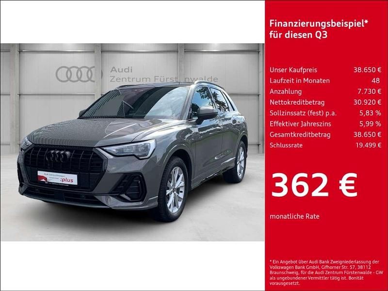 Grau Gebraucht 2023 Audi Q3 Basis SUV | 38.650 € (Teuer) - Bild 1/4