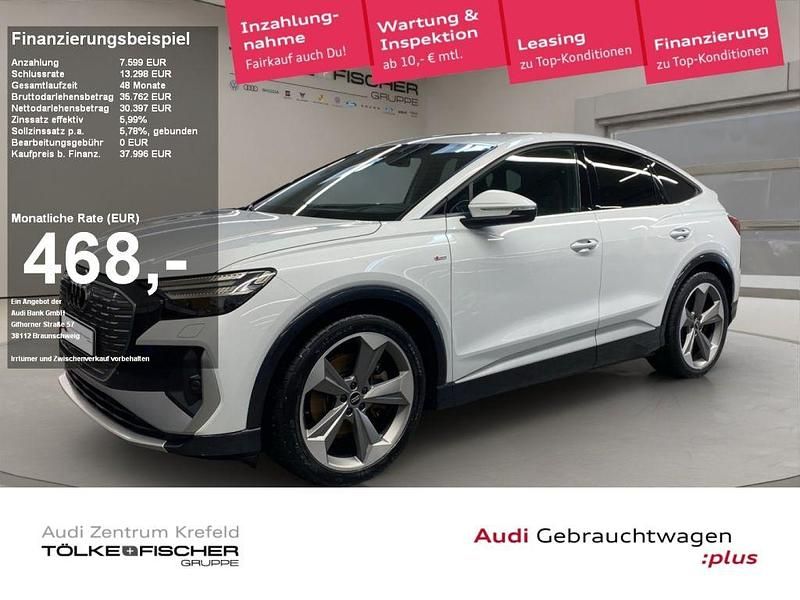 Gletscherweiss (metallic) Gebraucht 2022 Audi e-tron S-Line SUV | 35.479 € (Superpreis) - Bild 1/4