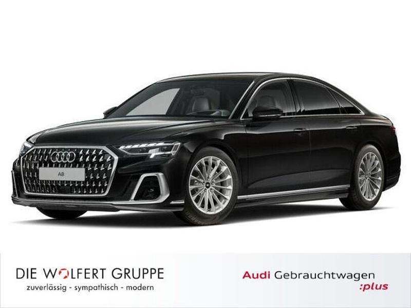 Mythosschwarz metallic Gebraucht 2024 Audi A8 Ambiente Limousine | 64.880 € (Superpreis) - Bild 1/4