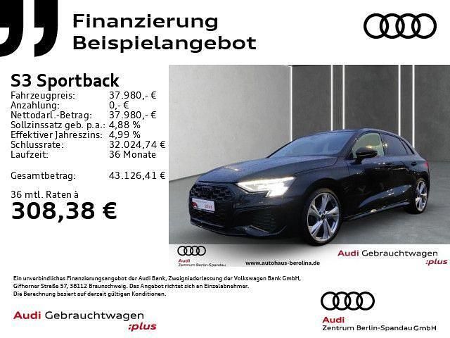 Mythosschwarz metallic Gebraucht 2024 Audi S3 Ambiente Limousine | 37.980 € (Superpreis) - Bild 1/4