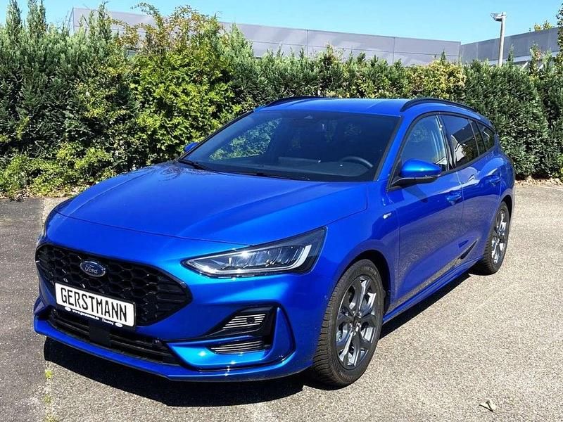 Neu Ford Focus ST-Line 125 PS (91 kW) 2025 Desert island blue metallic Kombi
