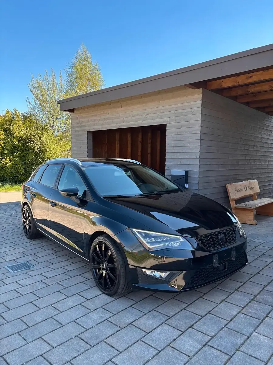 Usata Seat Leon FR 150 CV (110 kW) 2014 Nero Station wagon