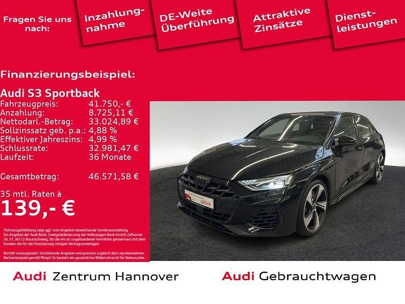 Gebraucht Audi S3 Ambiente 333 PS (244 kW) 2024 Mythosschwarz metallic Limousine