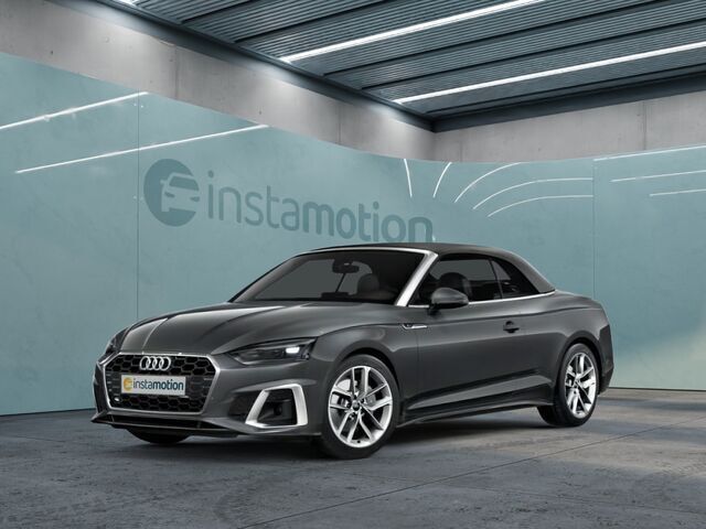 Grau Gebraucht 2024 Audi A5 Cabriolet S-Line Cabrio | 50.680 € (Etwas zu teuer) - Bild 1/2